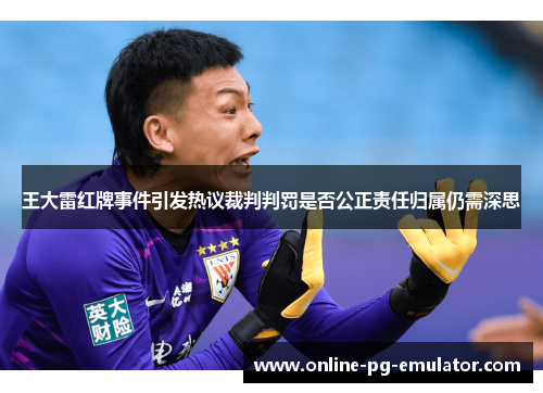 王大雷红牌事件引发热议裁判判罚是否公正责任归属仍需深思