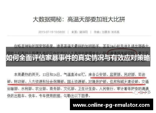 如何全面评估家暴事件的真实情况与有效应对策略