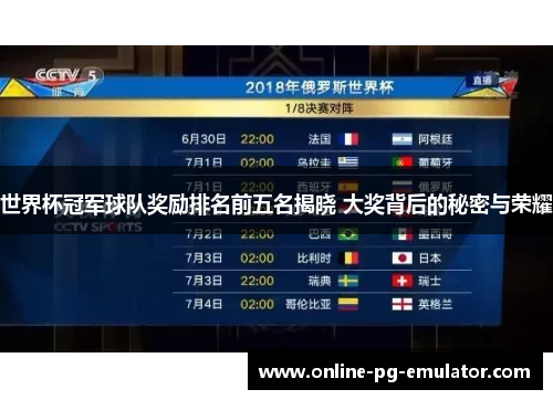 世界杯冠军球队奖励排名前五名揭晓 大奖背后的秘密与荣耀